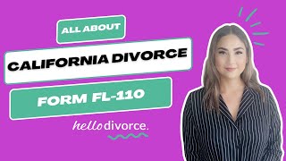 Understanding California Divorce: Form FL 110 (Summons Family Law)