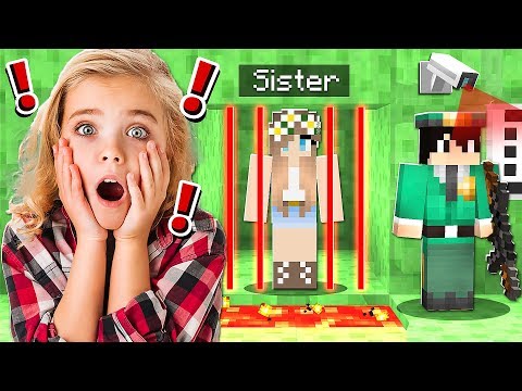 Saving My LITTLE SISTER From Slime PRISON in Minecraft!