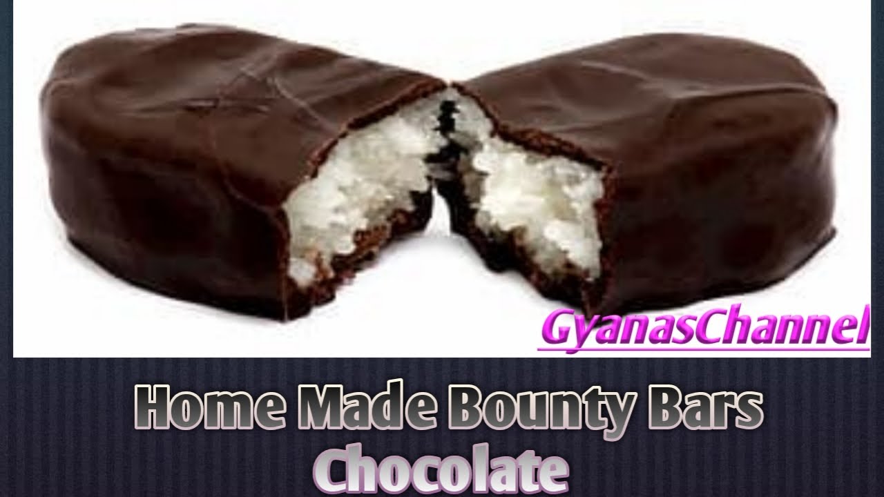Home Made Bounty Bars Chocolate, using Home Made Condensed Milk & Home