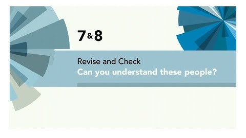 English File 4thE - Pre Intermediate - Revise and Check 7&8