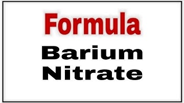 How to write chemical formula Barium Nitrate|Barium Nitrate Formula|Chemical Barium Nitrate