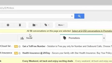 How to Delete all Gmail mails or Spam in single click Inbox | Social | Promotions Tabs easy way 2018