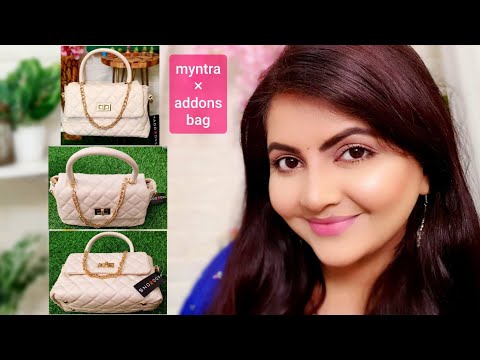 MYNTRA shopping | Addons Women Cream Coloured Quilted Satchel Bag | RARA |  Myntra