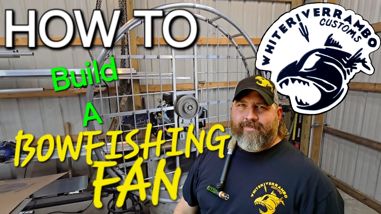 Fan Bow Tutorial How to Build a BOWFISHING FAN Shroud with Whiteriverrambo - YouTube
