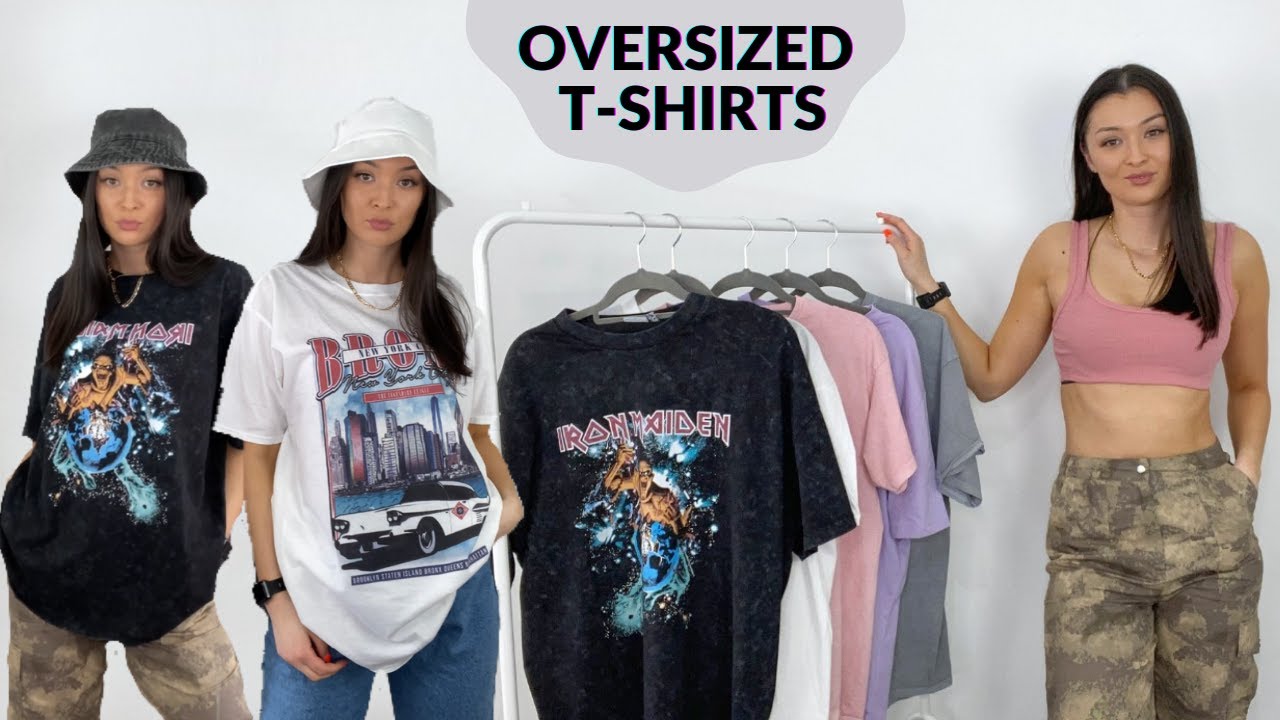 Oversized T-shirts Try On Haul & Styling 