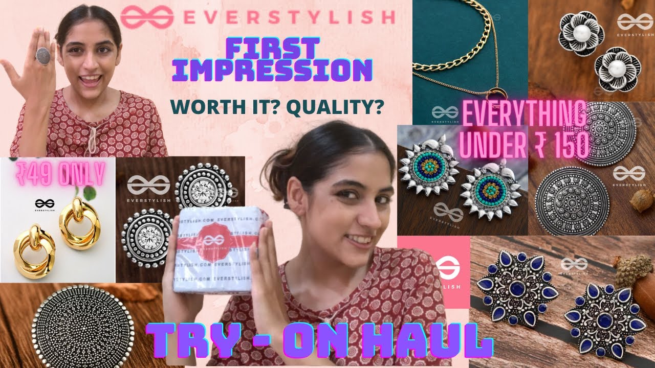 Neenga Sonninga Nu Vangunen 🥺 Everstylish Earrings Haul From Rs 58 🤩 -  YouTube