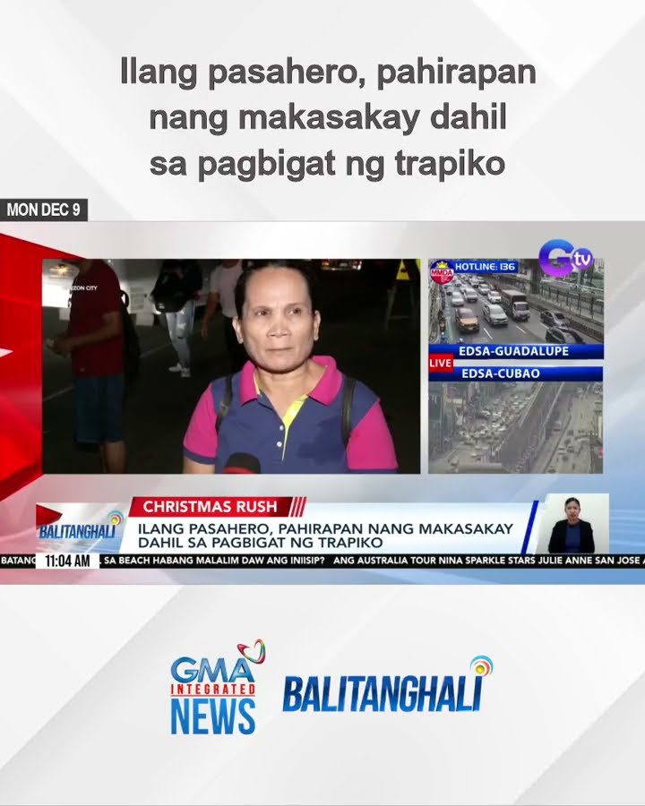 Ilang pasahero, pahirapan nang makasakay dahil sa pagbigat ng trapiko | Balitanghali