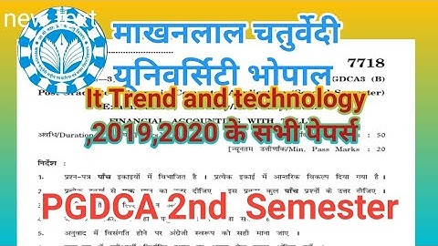 PGDCA 2 sem It trands and technology paper@mission success no 1