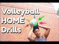 At home wall volleyball drills  koko volley