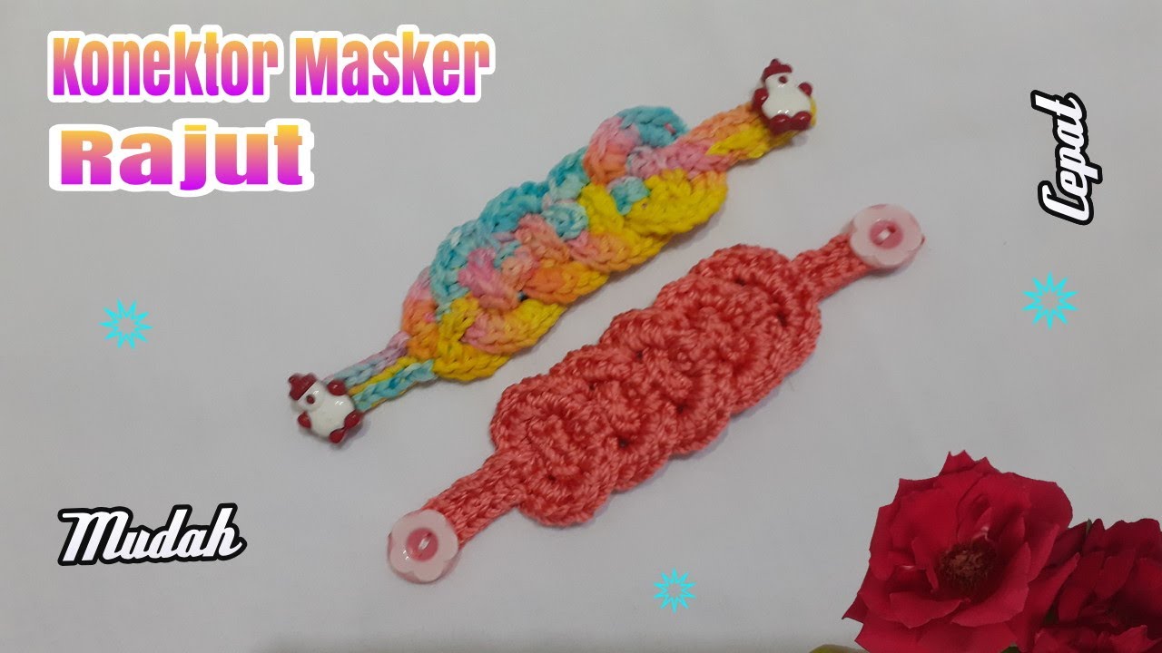  Konektor  Masker  Rajut  Mask Extender Crochet YouTube