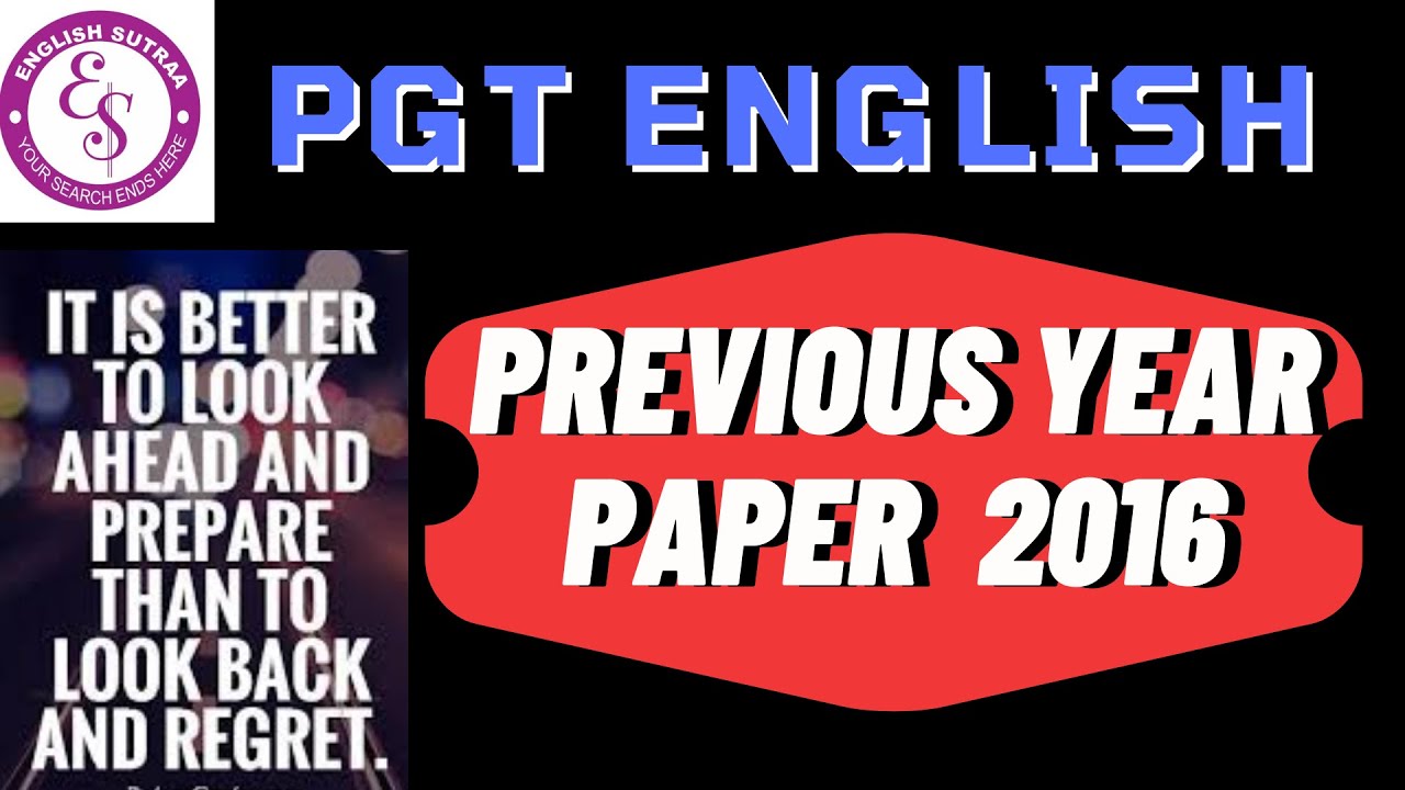 UP PGT English Previous Year Paper Part 2  I Solved Previous Paper of UP PGT English IEnglish Sutraa