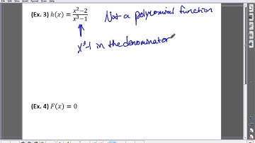 Section 5.1 - Polynomial Functions (1 of 4)