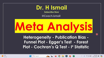 Meta Analysis Tutorial | Forest Plot | Funnel Plot | Publication Bias | Heterogeneity | Dr. H Ismail