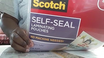 Self- seal laminating pouches- Machine not needed