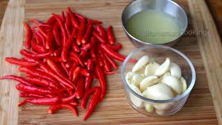 Karnataka Style Ranjaka Recipe | Red Chilli Chutney Recipe | Ranjaka Recipe screenshot 2