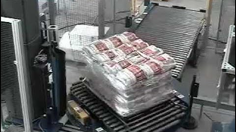 Robotic Palletizing With Intermittent Stretch Wrapping