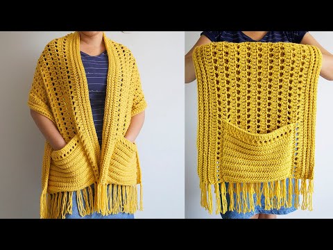 🌈Como Tejer Bufanda Chal Chalina a Crochet Ganchillo (PASO A PASO)