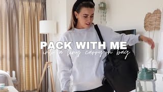 PACK WITH ME IN AN UNDER SEAT CABIN BAG FOR A LONG WEEKEND IN CYPRUS