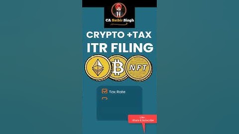 Income Tax on Crypto and ITR filing AY 2023-24 #ITRfiling #cryptocurrency #bitcoin  #viral