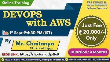 DEVOPS with AWS Online Training @ DURGASOFT