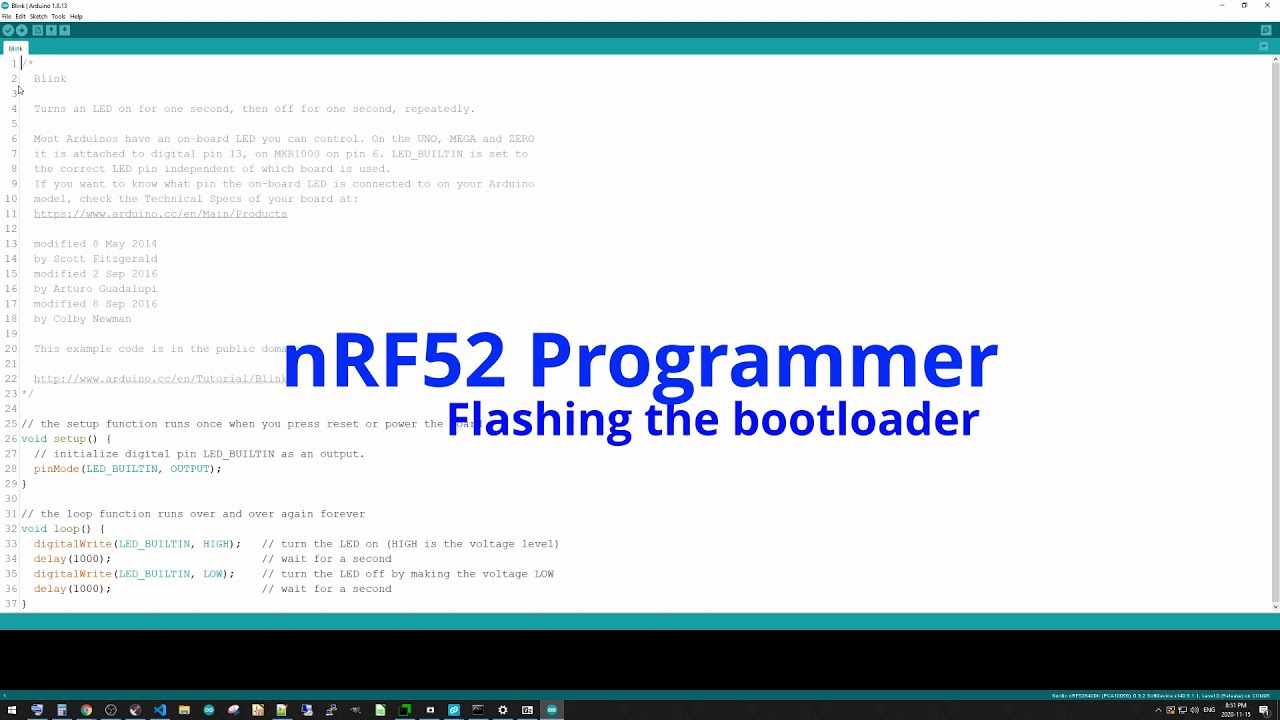Flashing the Bootloader using a SWD Programmer