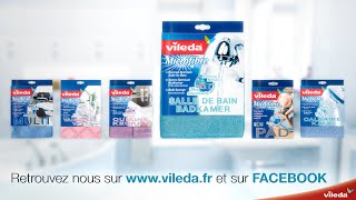 Lavette Microfibre - Ultra Fresh x3 VILEDA : le lot de 4 lavette à