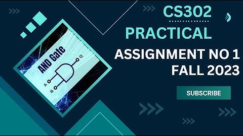 CS302 P ASSIGNMENT 1 SOLUTION || CS302 Practical Assignment 1 solution By VU Rocky