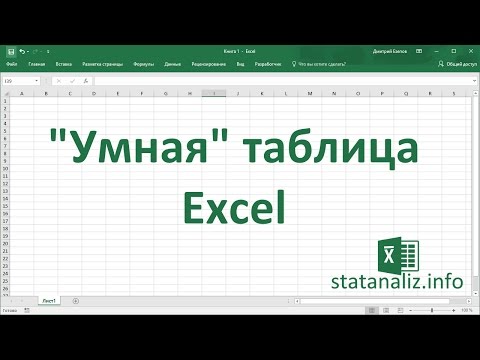 Видео: Умная таблица в Excel или секреты эффективной работы