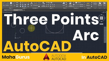 How to Create Arc Using Three Points in AutoCAD- Three Points Arc Autocad Tutorial