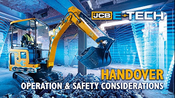 JCB E-TECH 19C-1E Electric Excavator - Operation and Safety Considerations