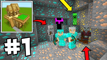 New Multiplayer Survival Series Part 1 | Craft World Block Crazy 3d How To Find Diamonds