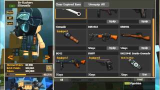 Brick force- how to buy, and equip items