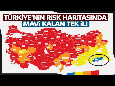 Türkiye Risk Haritası 'Kırmızıya' Döndü, 'Mavi' Kalan Tek İl Şırnak Oldu