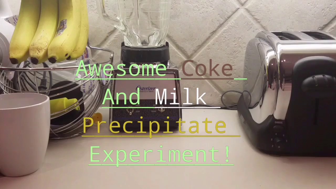 Awesome Coke And Milk Precipitate Experiment! YouTube