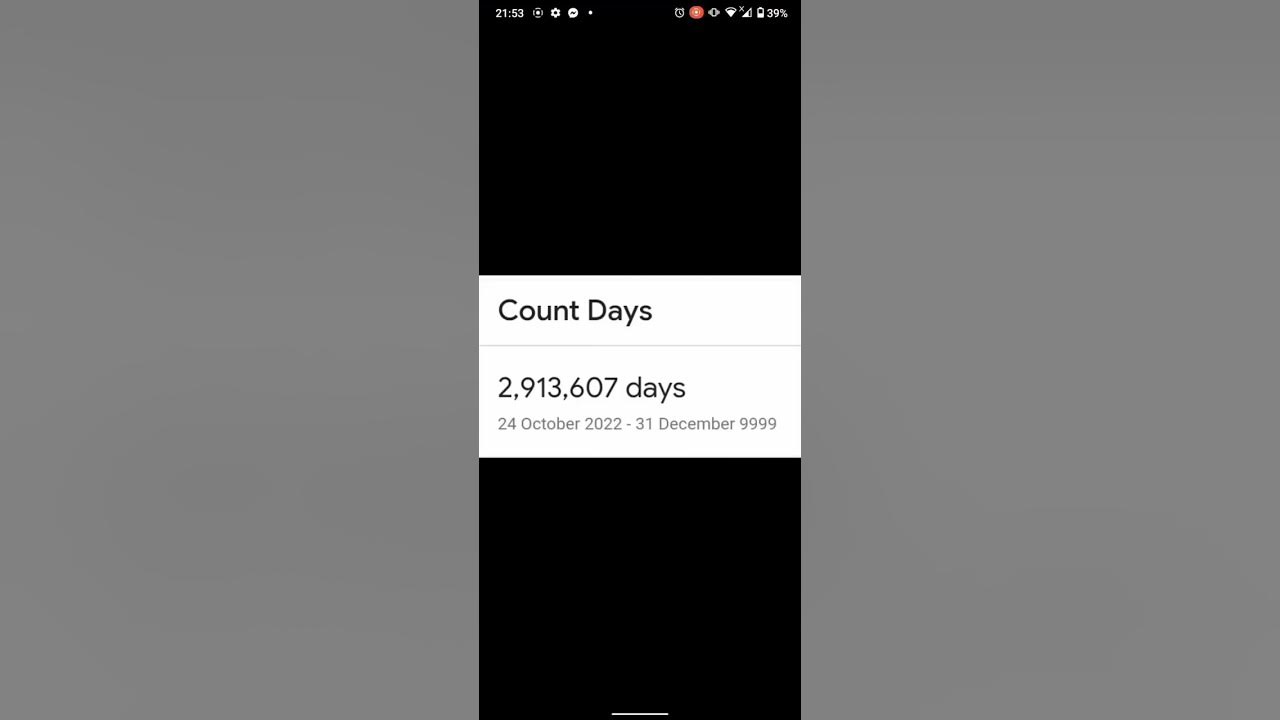 Only 2 913 607 day s to go until december 31st 9999 countdown to