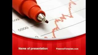Indexes Growth Chart PowerPoint Template by PoweredTemplate.com