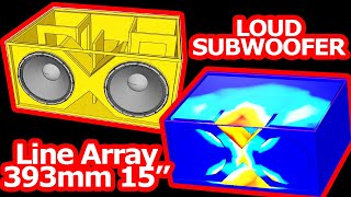 [PLAN] 393mm/15" Dual Line Array Subwoofer LOUD SPL