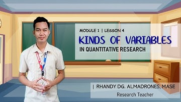 Kinds of Variables in Quantitative Research