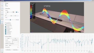 Laser Scanning Vibrometry - ODS and Time Animation of a Metal Bar