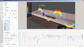 Laser Scanning Vibrometry - ODS and Time Animation of a Metal Bar