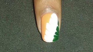1 min nail art V37  | republic day dry marble nail art | nail art tutorials by sherry
