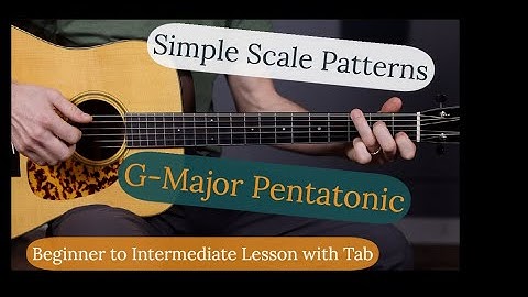 Simple Scale Patterns for G Major Pentatonic - Free Guitar Lesson!