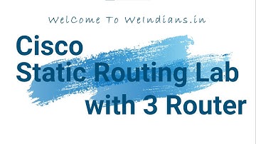 Cisco Static Routing Lab with 3 Router