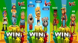 SUBWAY SURFERS JAKE STAR VS TALKING TOM GOLD RUN GINGER VS JAKE DARK OUTFIT screenshot 2
