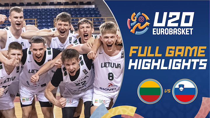 Lithuania 🇱🇹 vs Slovenia 🇸🇮 | Quarter-Finals | Highlights | FIBA U20 EuroBasket 2025