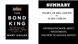 INVESTMENT BOOK | REAL STORY OF BILL GROSS | THE BOND KING BY MARY CHILDS