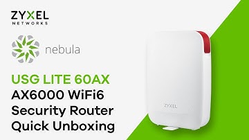 USG LITE 60AX Quick Unboxing | AX6000 WiFi 6 Security Router | Nebula