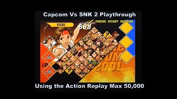 Capcom Vs SNK 2 Yuri Playthrough using the Ps2 Action Replay Max 50,000 :D #Playstation #Sony #Ps2