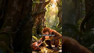 The Greedy monkey lost everything! Moral story@NitiAndTales