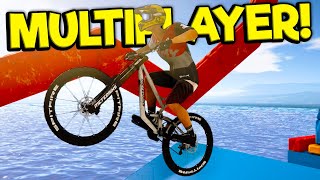 OB \& I Attempted The Hardest Wipe Out Bike Course! - Descenders Multiplayer